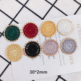 Ethnic Cotton Thread Dream Catcher Earrings DIY Accessories 2pcs