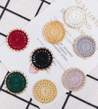Ethnic Cotton Thread Dream Catcher Earrings DIY Accessories 2pcs