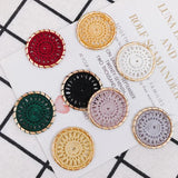 Ethnic Cotton Thread Dream Catcher Earrings DIY Accessories 2pcs