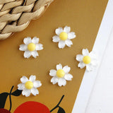 Japanese Cherry Hua Daisy Flower Resin Earrings DIY Accessories