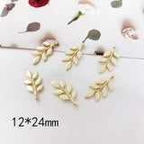 Alloy Leaf Pendant Earrings DIY Key Chain Material