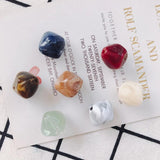 4 Pcs Natural Stone Hair Decorative Earrings Pendant Set