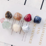 4 Pcs Natural Stone Hair Decorative Earrings Pendant Set