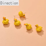 Hand-Made Yellow Duck Beaded Pendant for DIY Jewelry