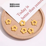 Rubber Milk Hollow Flower Beaded DIY Earrings Bracelet Necklace Material