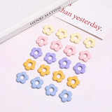Rubber Milk Hollow Flower Beaded DIY Earrings Bracelet Necklace Material
