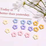 Rubber Milk Hollow Flower Beaded DIY Earrings Bracelet Necklace Material