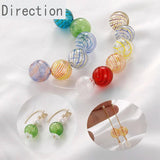 Hand-Painted Glass Beads DIY Jewelry Making Accessories