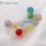 Hand-Painted Glass Beads DIY Jewelry Making Accessories