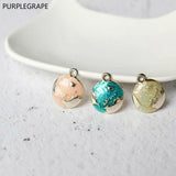 Minimalist Japanese Alloy Drip Earth Pendant DIY Earrings Pack of 10