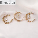 Moon Water Drop Zircon Pendant DIY Necklace Material