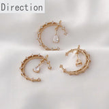 Moon Water Drop Zircon Pendant DIY Necklace Material