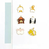 Cartoon Cat Monkey Corgi Panda DIY Earring Key Chain Jewelry