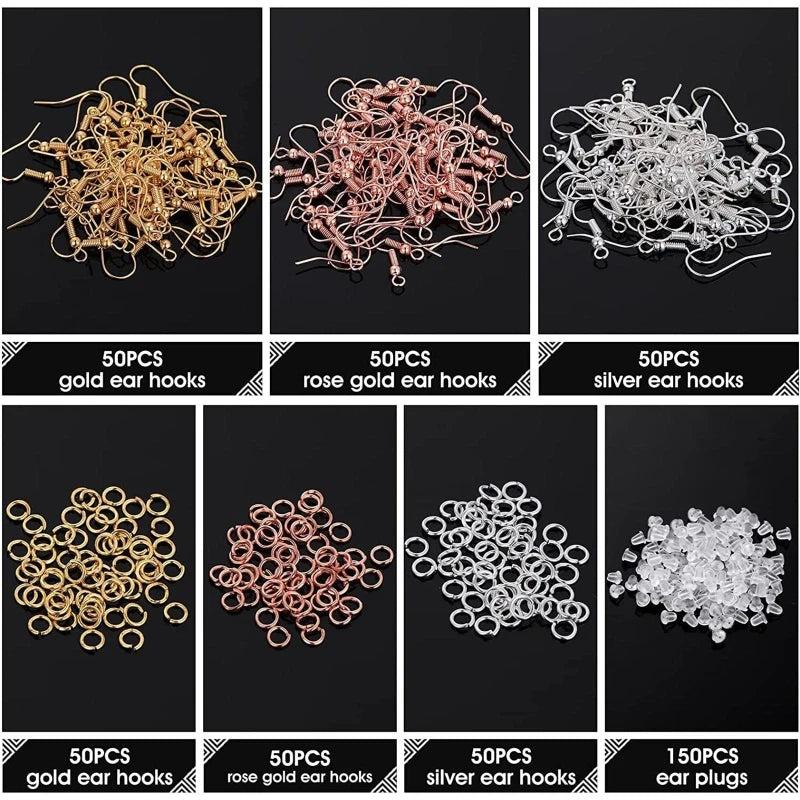 450-Piece DIY Jewelry Kit - Open Hoop Earring