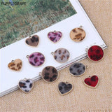 Leopard Print Water Mane Stud Earrings 10pcs
