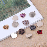 Leopard Print Water Mane Stud Earrings 10pcs