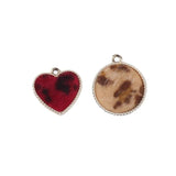 Leopard Print Water Mane Stud Earrings 10pcs