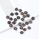 Double-Sided Alloy English Letter Tag Bracelet Pendant Material 10pcs