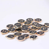 Double-Sided Alloy English Letter Tag Bracelet Pendant Material 10pcs