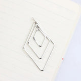 Copper Plated 18k Diamond Shaped Earrings Pendant 6pcs
