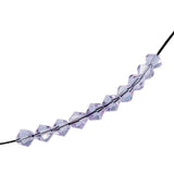 50pcs 6mm Faceted Crystal Glass Beads Spacer DIY Jewelry Making Accessories