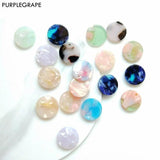 Japanese & Acrylic 15mm Marble Pendant Earrings DIY 10 Pack