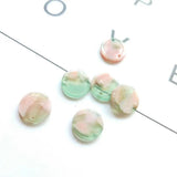 Japanese & Acrylic 15mm Marble Pendant Earrings DIY 10 Pack