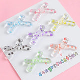 French Style Wave Point Love Bow Necklace Bracelet