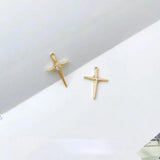 18K Micro Zircon Cross Pendant Christian Jewelry
