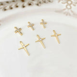 18K Micro Zircon Cross Pendant Christian Jewelry
