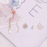 Gold-Plated Pearl Pendant for DIY Earrings