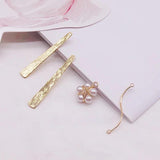 Gold-Plated Pearl Pendant for DIY Earrings
