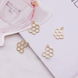 Gold-Plated Pearl Pendant for DIY Earrings
