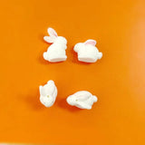 Velvet Bear Jade Rabbit DIY Girl Earrings Material 4pcs