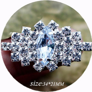 10 Rhinestone Butterfly Flat Back Button Diy Dress Accessories