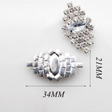 10 Rhinestone Butterfly Flat Back Button Diy Dress Accessories
