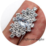 10 Rhinestone Butterfly Flat Back Button Diy Dress Accessories