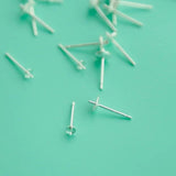 S925 Sterling Silver Earrings Cross Bowl DIY Earrings Accessories