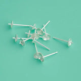 S925 Sterling Silver Earrings Cross Bowl DIY Earrings Accessories