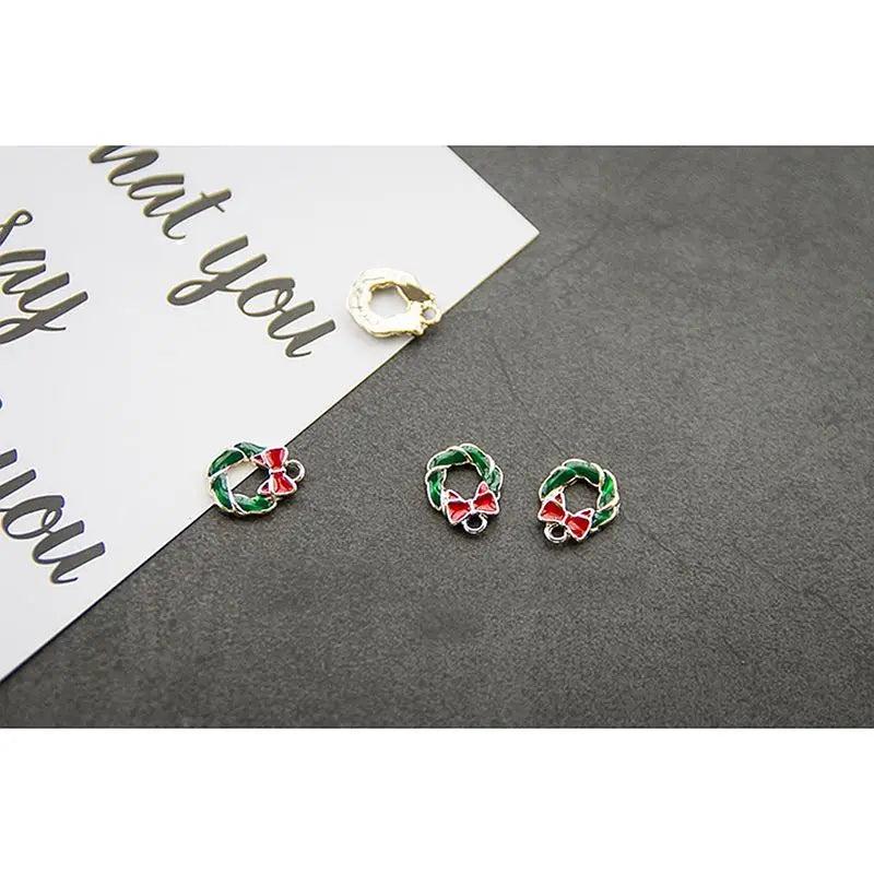 Christmas Ornament Pendant Earrings Jewelry 10pcs