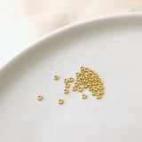 Copper Plated 18K S925 Sterling Silver Spacer Beads DIY Jewelry Accessories