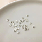 Copper Plated 18K S925 Sterling Silver Spacer Beads DIY Jewelry Accessories