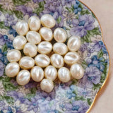 Irregular Peas Wrinkle Pearl Earrings DIY Accessories 10pcs