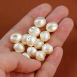 Irregular Peas Wrinkle Pearl Earrings DIY Accessories 10pcs