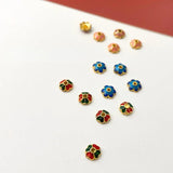 Enamel Copper Embryo Flower Four-Leaf Clover Beads DIY Bracelet Material