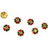Enamel Copper Embryo Flower Four-Leaf Clover Beads DIY Bracelet Material