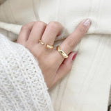 Copper-Plated Light Feeling Niche Ring Jewelry