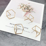 925 Silver Geometric Square Stud Earrings DIY Materials
