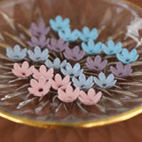 10 Ins Wind Retro Small 6 Petal Flower Earrings DIY Jewelry