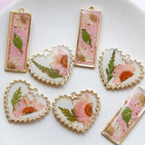 Summer Pink Flower Earrings DIY Accessories